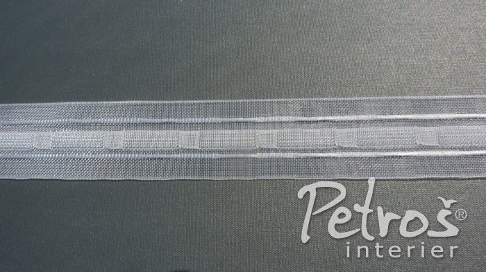 BEZBARVÁ ŘASICÍ PÁSKA 4012 je široká 3,5 centimetru a hodí se na především na záclony. BEZBARVÁ ŘASICÍ PÁSKA 4012 je široká 3,5 centimetru a hodí se na především na záclony.
