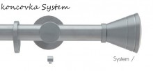 ELEGANTNÍ A STYLOVÁ GARNÝŽ System o průměru 20 mm z kolekce Mottura INOX.