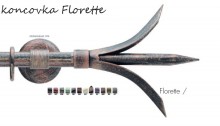 NEDEJTE SE SPLÉST: GARNÝŽ FLORETTE není dřevěná, ale kovová.