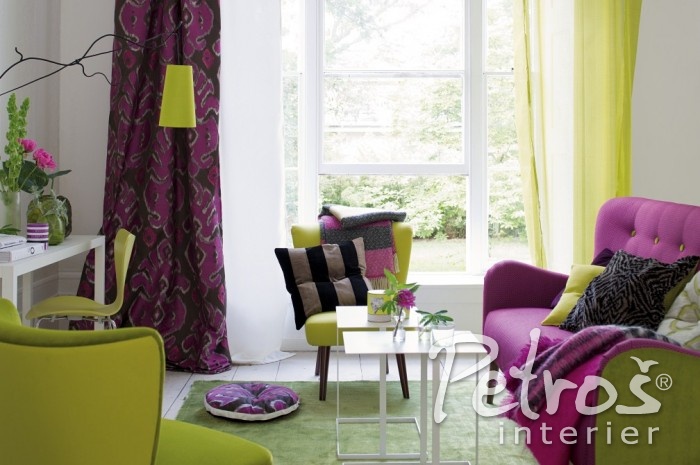 ZÁVĚSY, ZÁCLONY A ČALOUNĚNÍ Z KOLEKCE DESIGNERS GUILD, které rovněž dostanete ve firmě Petroš inteirer.